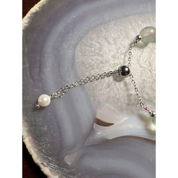 Fluorite Paw Bracelet with adjustable chain - Picture 3 of 4